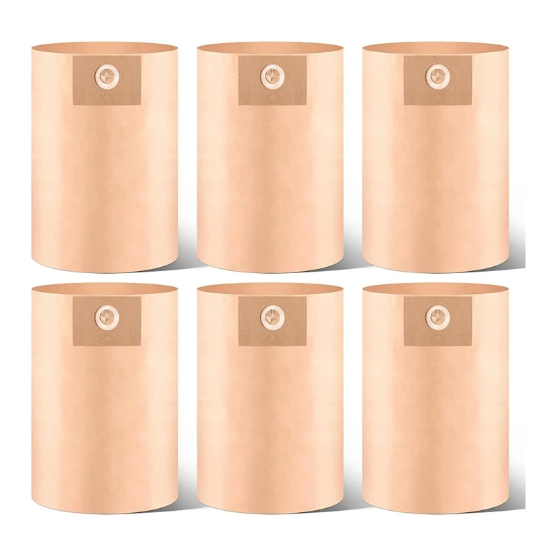 

Мешки для фильтров 19-3100 для пылесосов Stanley, 5-6 галлонов, одноразовые и многоразовые бумажные мешки для пыли, аксессуары, 6 шт.