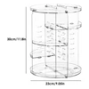 Rotating Makeup Organizer,360° Degree Spinning Make Up Stand,Large Capacity Clear Cosmetic Organizer,Adjustable Display Durable 6