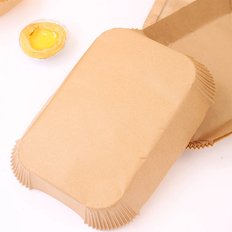 Airfryer Baking Liner Rectangle Disposable Airfryer Baking Paper Liner Waterproof Oilproof Non-Stick Baking Mat for Ninja Foodi Air Fryer Accessories