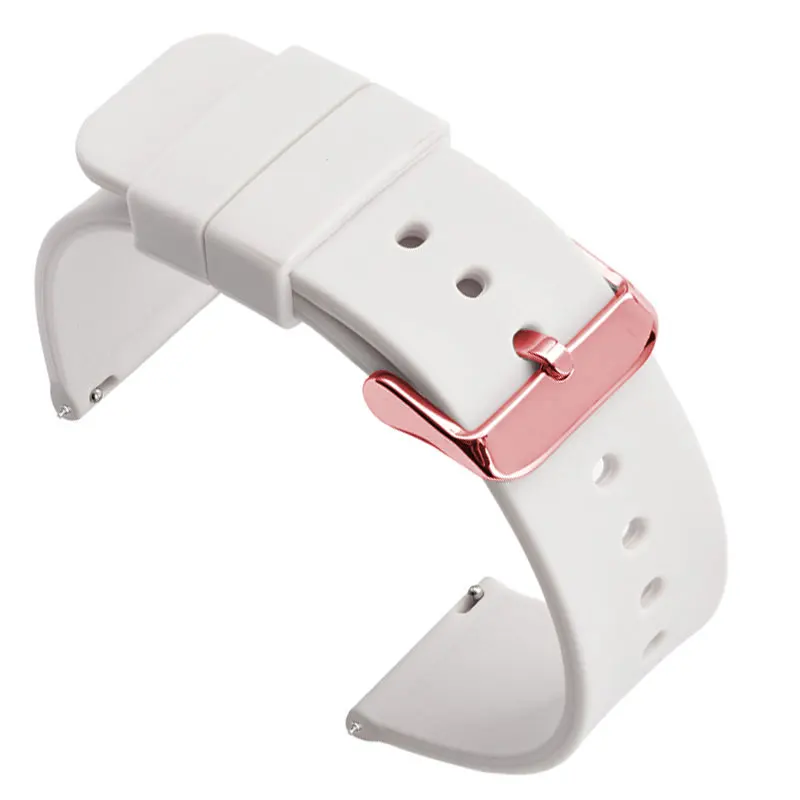 Universal Silicone Rubber Watch Band - Soft, Light, and Versatile Strap