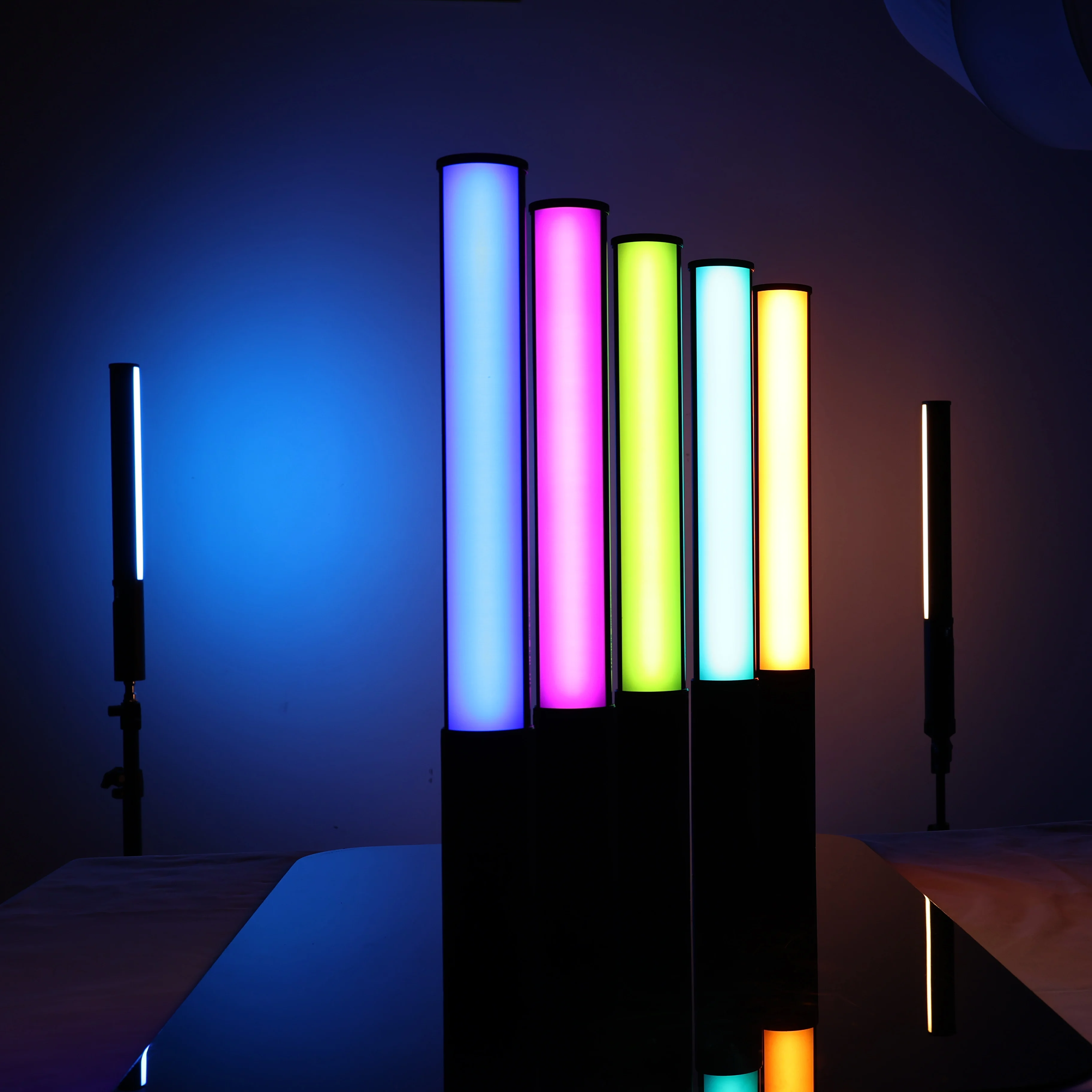 FIFAR RGB 비디오 라이트 스틱 지팡이 파티 다채로운 LED 램프 필 라이트, 휴대용 플래시 스피드 라이트, 사진 조명