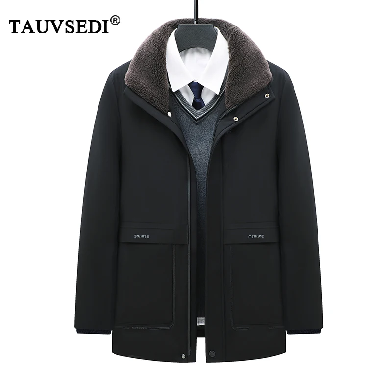 

Winter Men Warm Padded Thicken Casual Long Jackets Coats Man Windproof Waterproof Formal Parkas Male Fur Collar Windbreaker 5XL