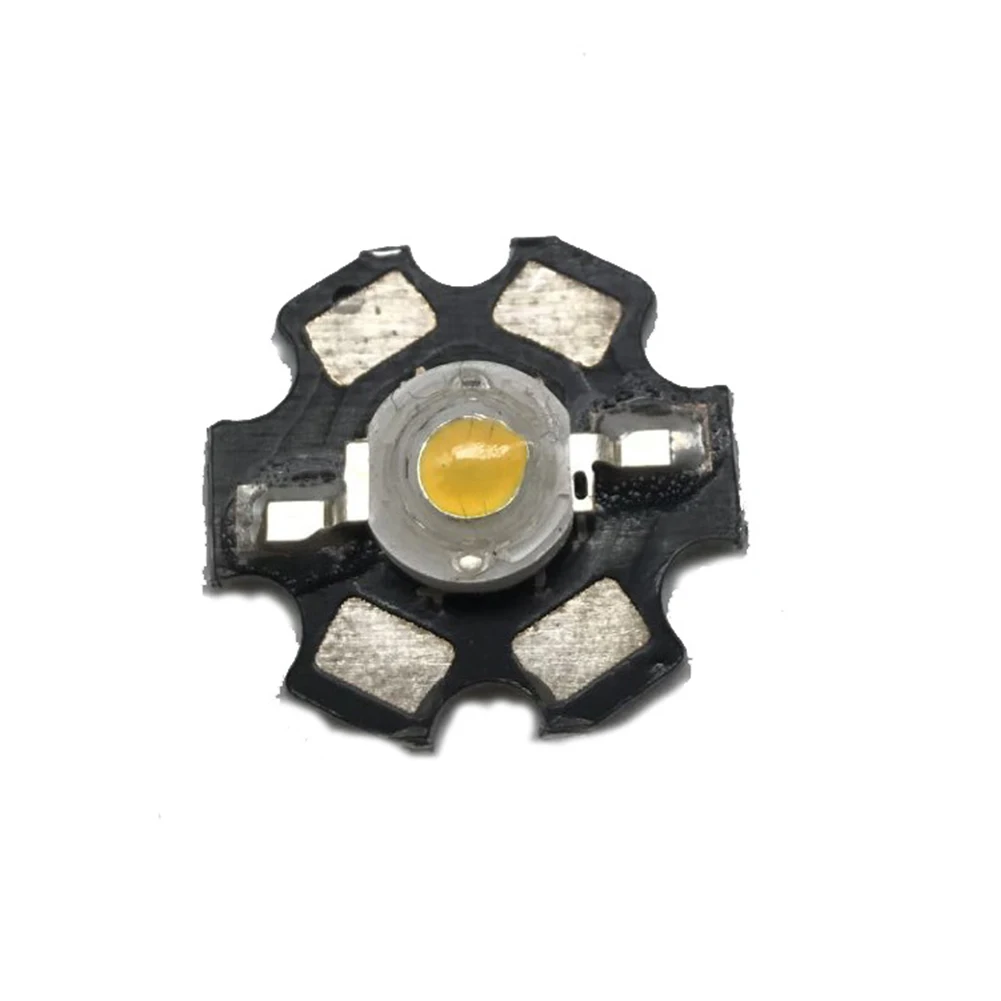 1Pc LED COB Lamp Chip 1W 3W 3.2-3.6V Input 100-220LM Mini LED Bulb Diode SMD For DIY LED Downlight With 20mm Star PCB