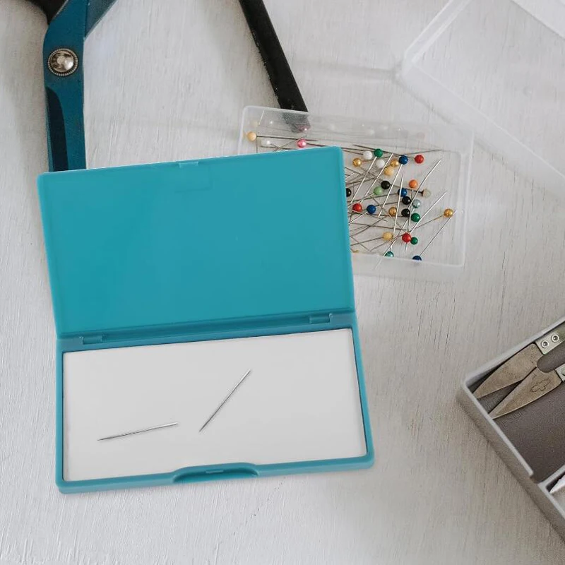 Sewing needle box Magnetic needle box Magnetic storage Portable pin holder sewing storage