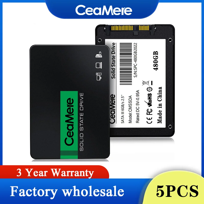 CeaMere SSD 512GBGB 5個セット CeaMere 2.5 SSD 5 個 SATA 120GB 128GB 240GB 256GB 512GB1T