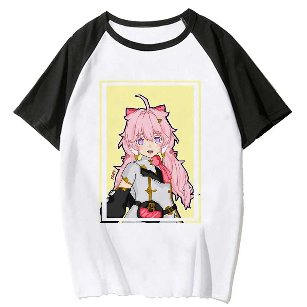 

Волнистая футболка Wuthering, женские футболки с графическим рисунком в стиле Харадзюку, женская уличная одежда в стиле аниме