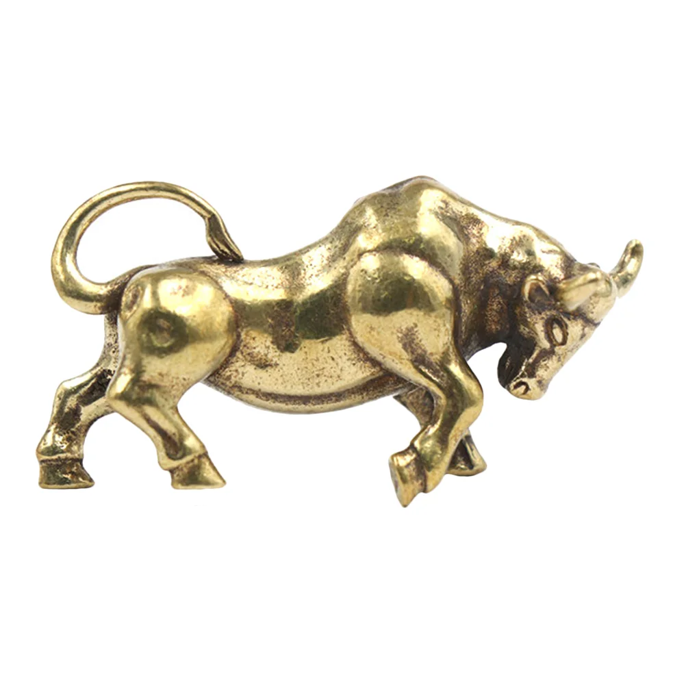 

Pendant Keychain Bull Hanging Adorn for Jewelry Auspicious Ox Charms Decorations Brass DIY Ornament