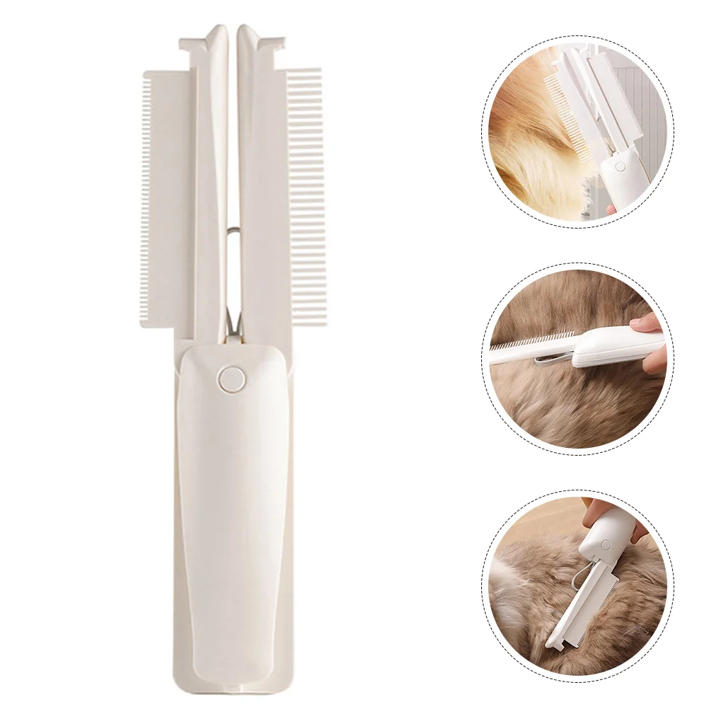 

3 -in-1 Pet Comb Supplies Kitten Shaving Brush Cat For Shedding Plastic Cats Reusable Grooming