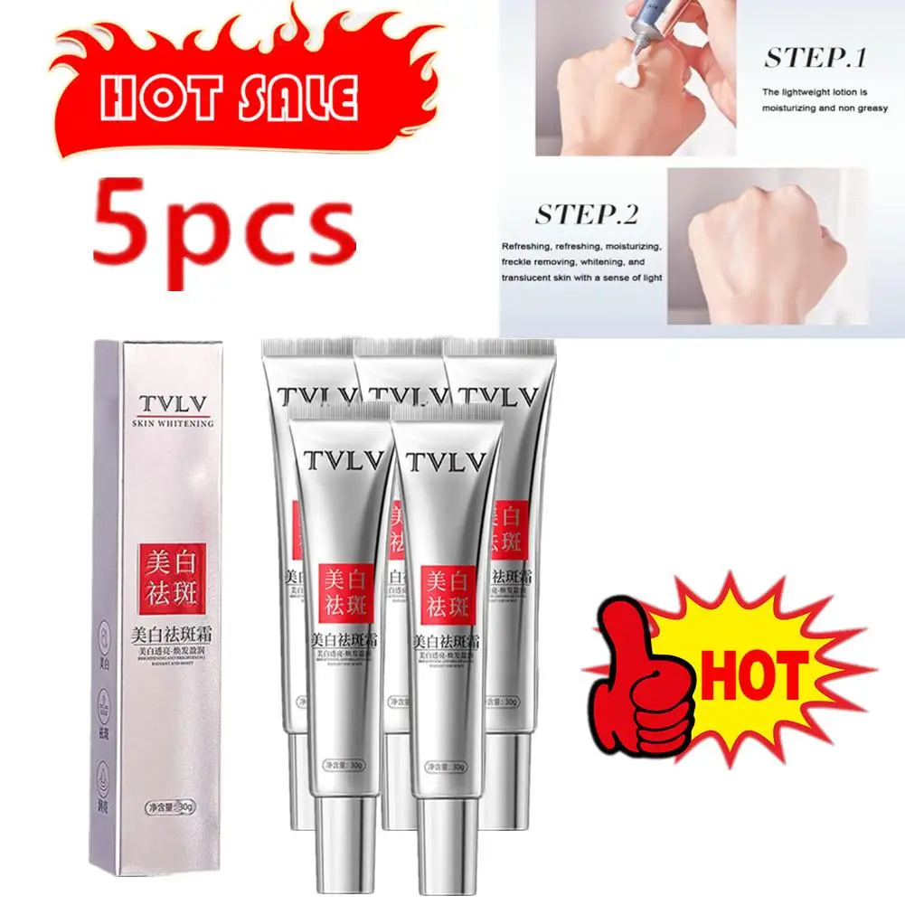 

5PCS 30g Niacinamide Whitening Cream Vitamin E Fades Freckle Dullness Dark Cream Improve Fast Spots Brighten Nourish Care Ski