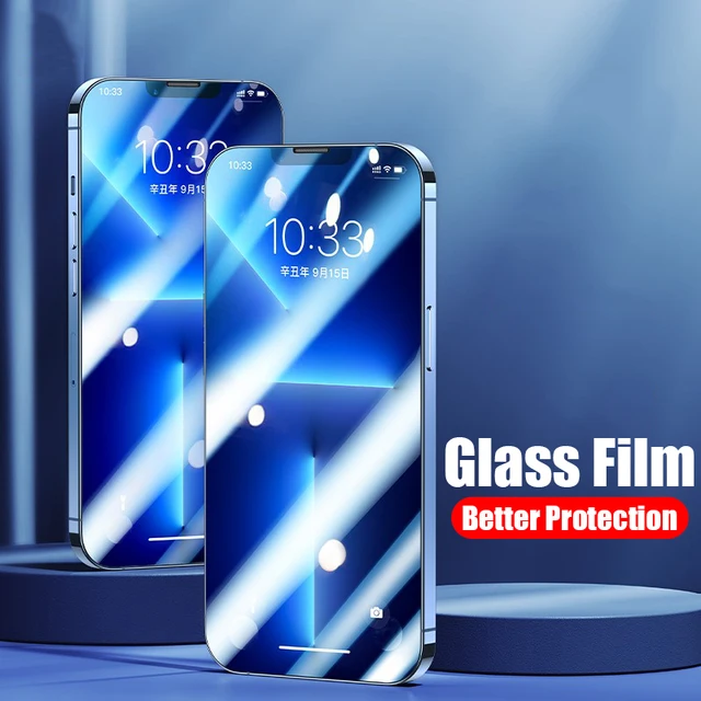 4Pcs Full Cover Protective Glass For iPhone 11 12 13 14 Pro Max Screen Protector For iPhone XS XR 6 7 8 Plus Tempered Glass Film 6