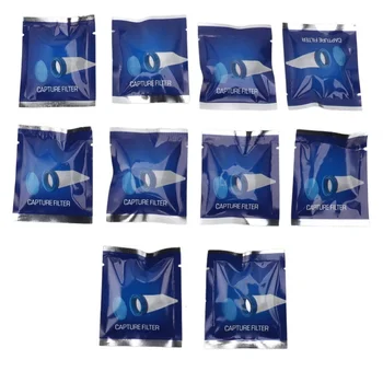 10 Pezzi Filtri Monouso Trasparenti a Rete per Pettine Elettrico Antipidocchi, Facilmente Inseribili