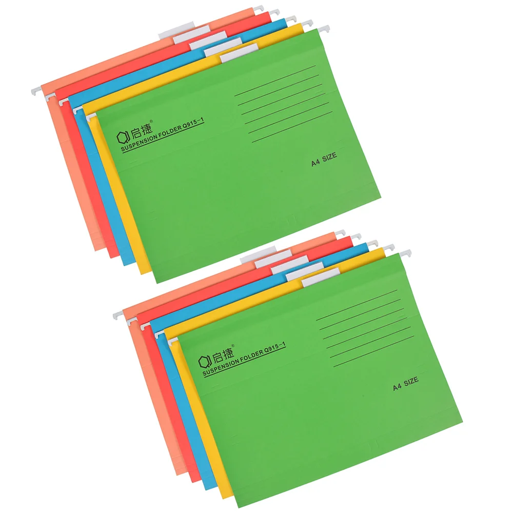 

10 Pcs Folder Folders Document Stand Hanging File Proper Size Coupon