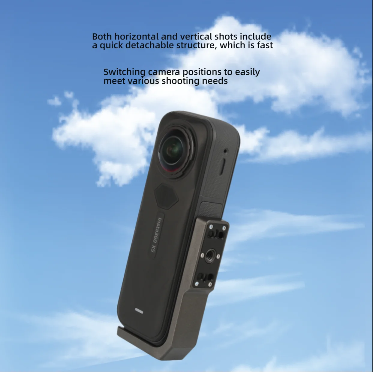 Versatile L-Shaped Bracket with Quick-Release Mount and 1/4 Interface