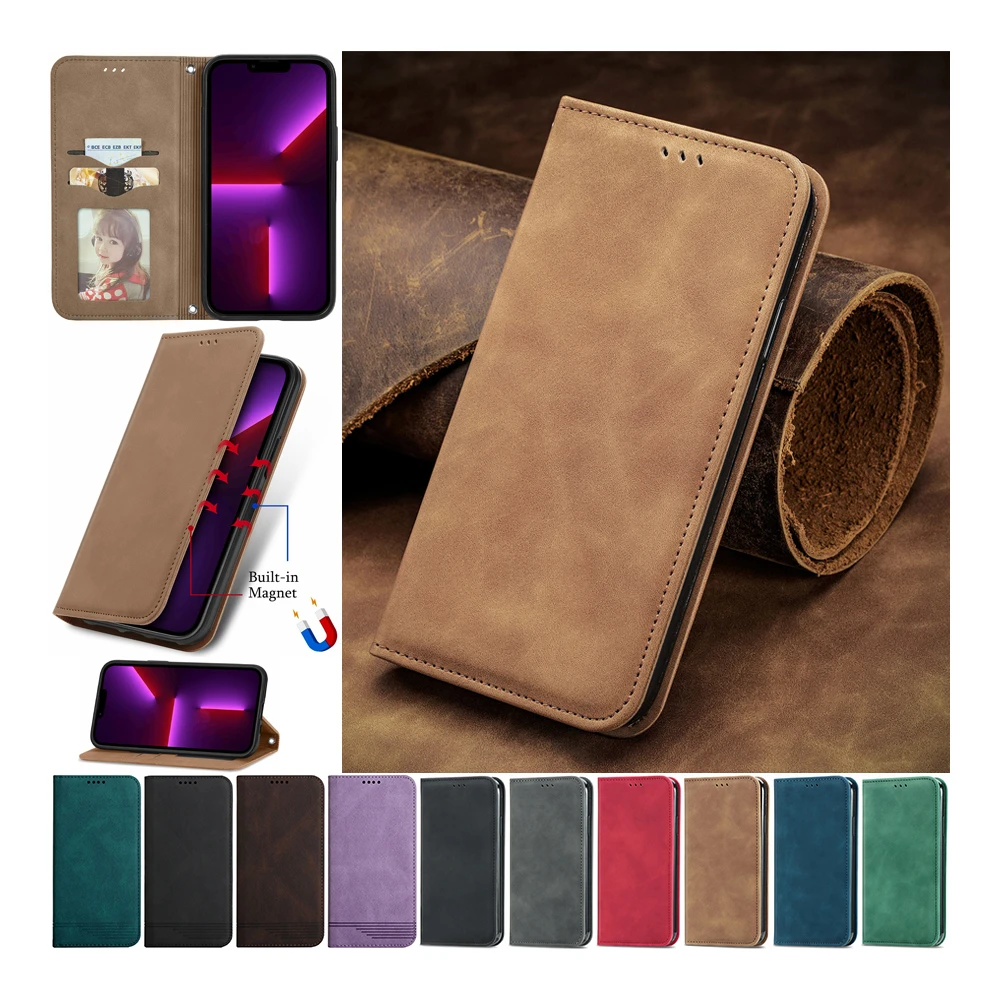 Luxury Strong Magnetic Case For iPhone 12 11 13 Pro mini XR X XS MAX 7 8 Plus SE 2022 2020 SE2 SE3 10 6 6s Plus Flip Wallet Case iphone xr phone case