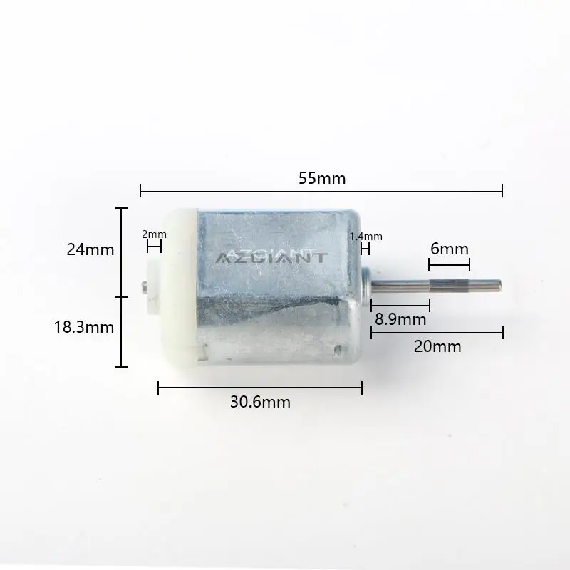 Mabuchi Door Lock Actuator Motor With 20mm Shaft - Replacement For Mazda, Toyota, Lexus, Honda, Ford Trunk/Locks