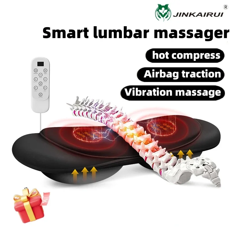 Lumbar Vertebra Massager with Pulse Heat for Waist Improvement