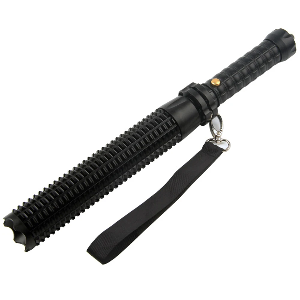 

5W T6 Wolf Tooth Defense Flashlight Stick Self Defense Flashlight Baseball Stick Strong Light Rechargeable Car Defensa Lamp