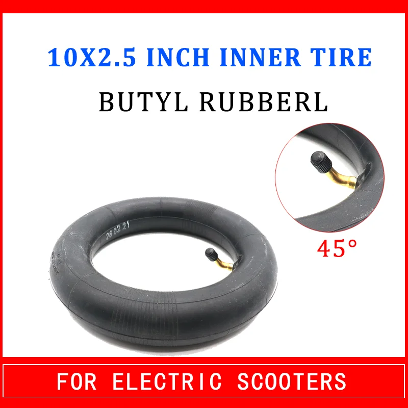 

10x2,5 10*2,5 внутренняя шина клапан 45/90 градусов пневматическая шина для электрических скутеров шины складные велосипедные шины