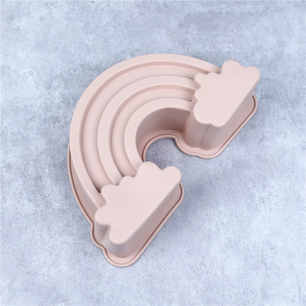 Cloud Rainbow Design Silicone Mold Fondant Chocolate Mould DIY Clay Model Cake Decorating Tools Baking Accessories