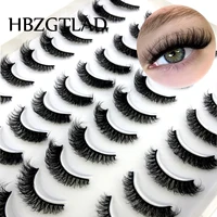 New 20 Pairs cat eye Eyelashes Natural 3D Mink Lashes Fluffy Volume Mink False Eyelashes Cruelty Free Wispy Lashes Makeup Cilios 1