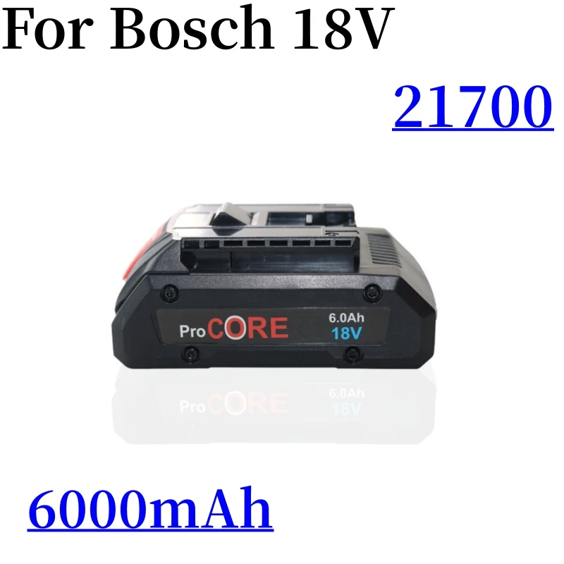 

For Bosch 21700 18V 6000mAh Lithium-Ion Battery Pack Cordless Power Tool Drills