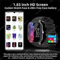 New Smart Watch Android Phone 2.01'' Infinite Screen Bluetooth Call Blood Oxygen/Pressure Monitoring Smart Watch Women Men Band - Image 6