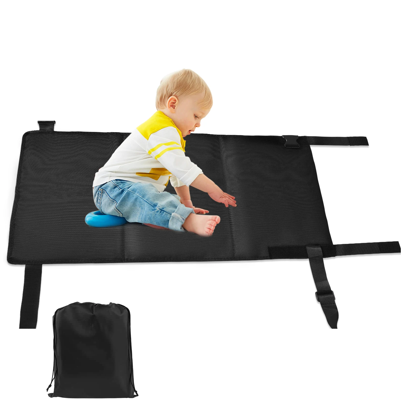 Kids Travel Airplane Bed Portable Children Pedals Beds Foot Leg Rest Hammock Baby Footrest Bed Toddler Airplane Seat Extender