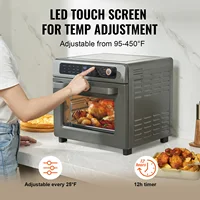SucceBuy Air Fryer Toaster Oven 25L Convection Oven 1700W Stainless Steel Toaster Ovens Countertop Combo with Grill for Kitchen 4