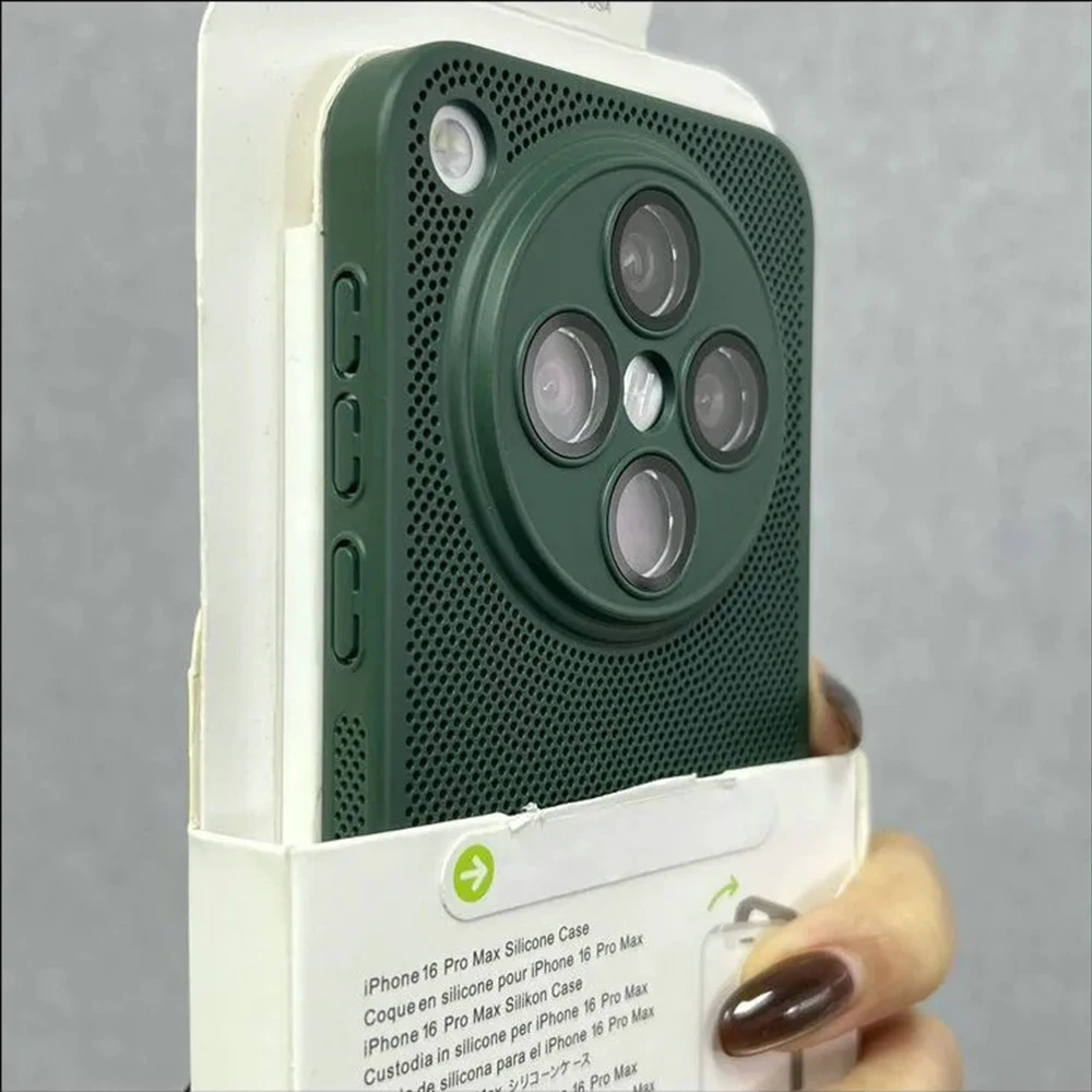 Ultra Slim Heat Dissipation PC Case with Glass Camera Protection and Cooling Mesh Design