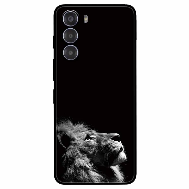 Cute Cartoon Soft TPU Silicone Phone Case - Painted Cat Design
