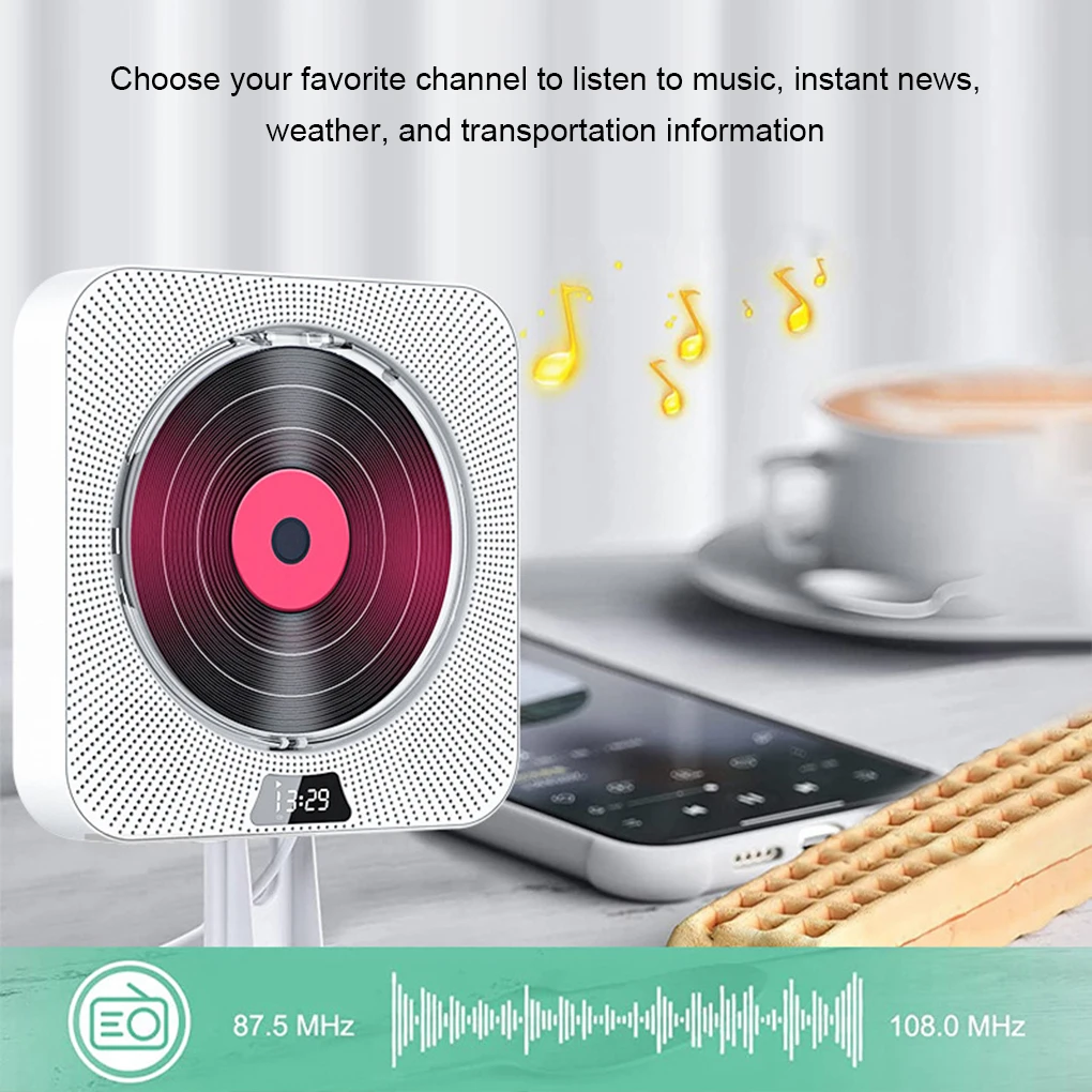 CD Player With FM And USB For Diverse Music Options Living Room Speaker TF Portable CD Player CD-Q200 US Plug