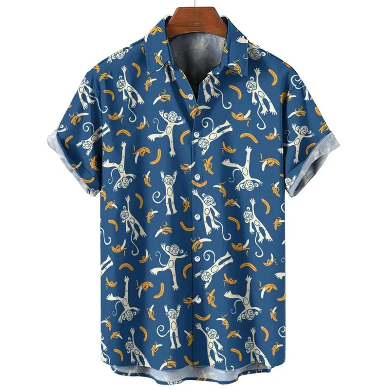 thumbnail image 1 of Camisas casuales para hombre, camisetas con gráficos de mono de anime para hombre, ropa, camisetas de gran tamaño, camisetas de manga corta estilo kawaii harajuku, ropa de calle 2024, 1 of 5