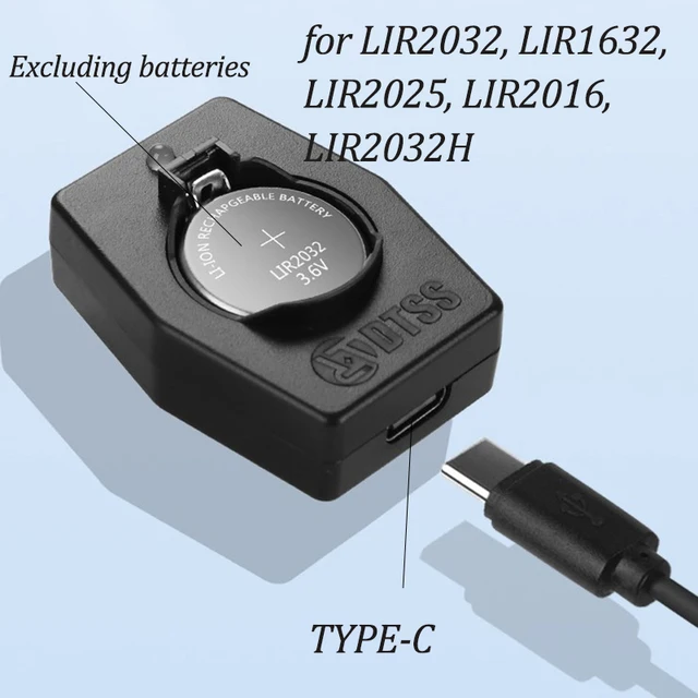 4 Slot Button Battery Charger 4.2V & USB Interface For LIR1220 1632 2032 2025 2016 2450 2477