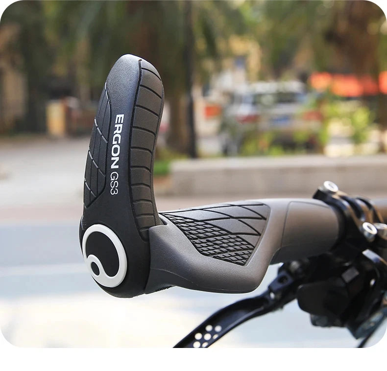 Ergon GS3-L GS10EVO Mountainbike-Lenkergriffe, rutschfest, abschließbar, Fahrradgriffe, weiches Gummi, MTB-Fahrradgriffe, Radfahren, Fahrradteile – Detail 14