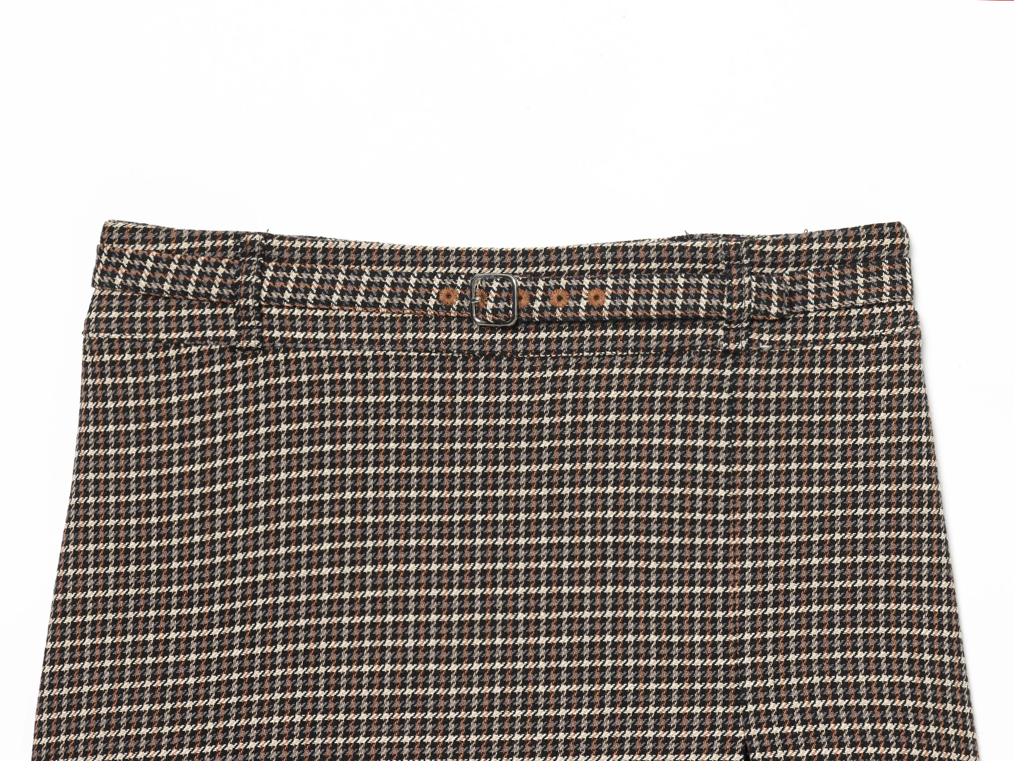 KONDALA Herbst Trendy Vintage Plaid Culottes Set Frauen Elegante Zipper Jacke, Gürtel Mini Röcke Shorts 2026 Frühling Casual Jacke Set – Detail 11
