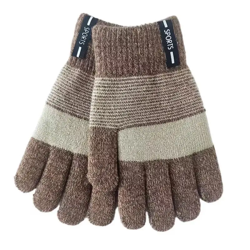 3-8 years /oldKnitted Thicken Kids Gloves Winter Keep Warm Children Baby Plush Furry Full Finger Mittens Soft Gloves