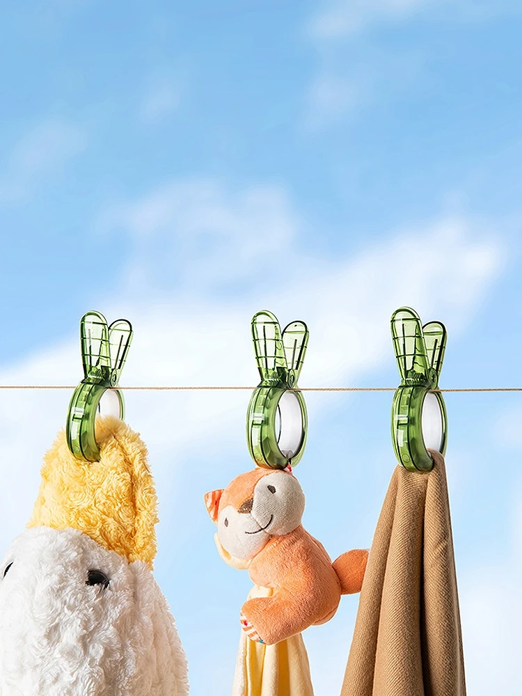 

Clips Clotheslingers Sheets Large Clips Cotton Quilts Large Clip Windproof Hangers Strong Clips Household Clothes Plastic Clips