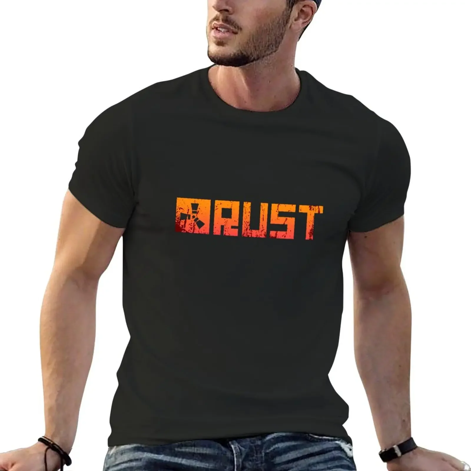 

rust game T-Shirt customs design your own customizeds mens graphic t-shirts big and tall