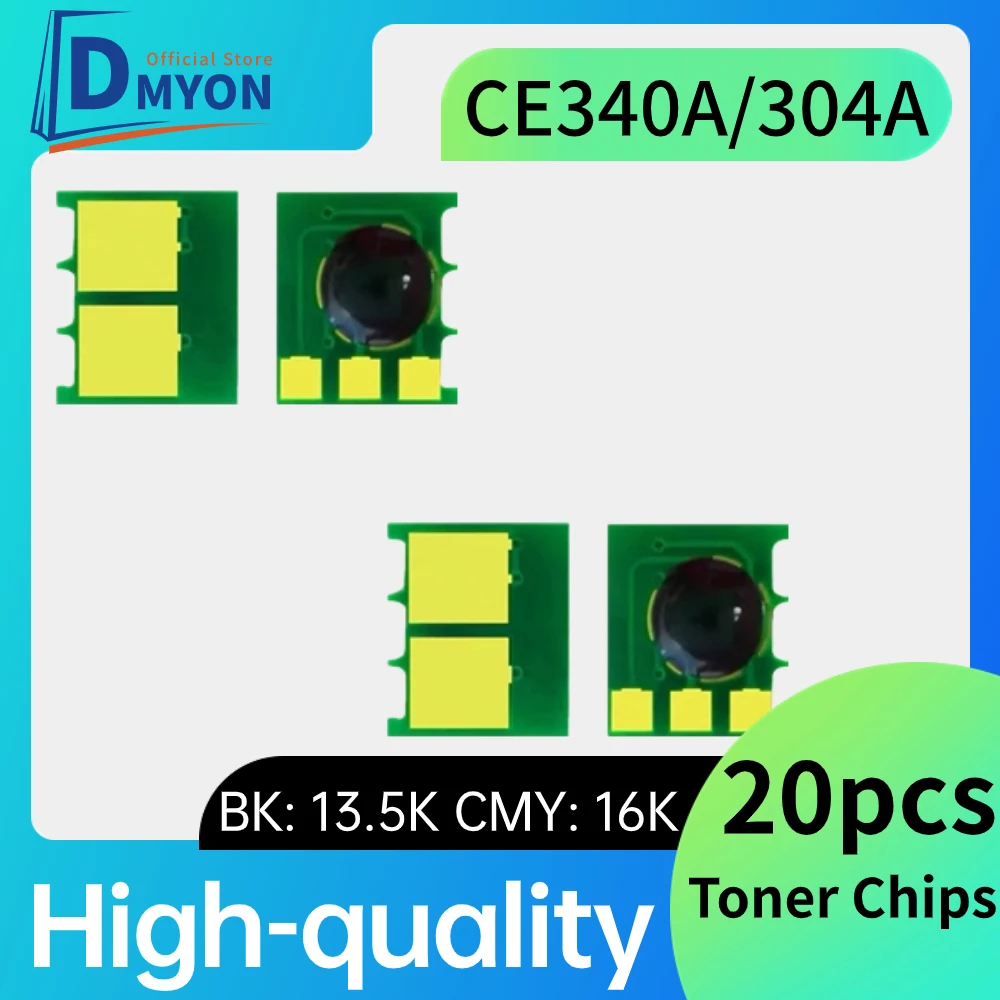

20 шт., чип для картриджа CE340A, CE341A CE342A CE343A для HP LaserJet Enterprise Color 700 M775dn M775f M775z M755 340A, чип для тонера