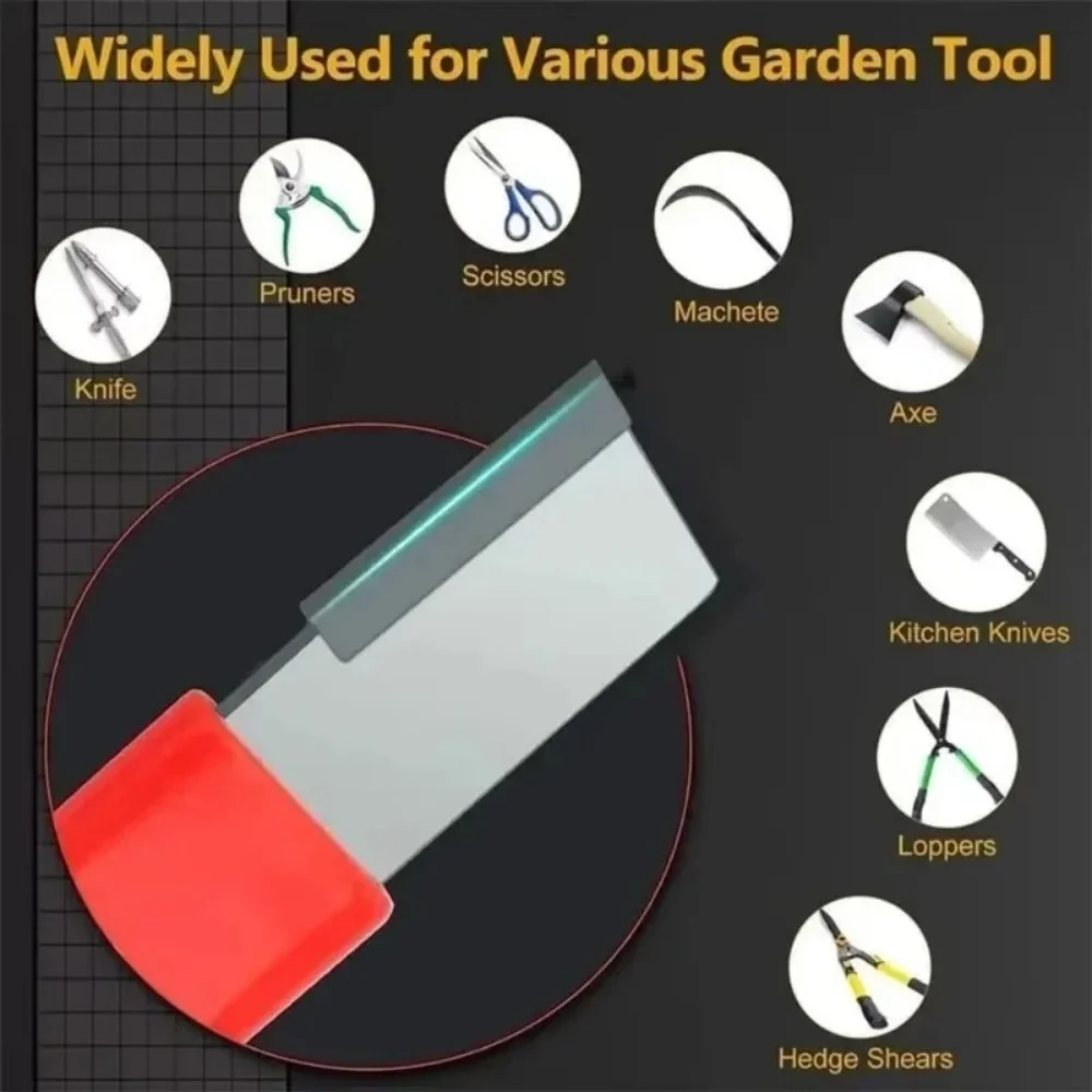Professioneller Messer- und Scherenschärfer, schneller Metall-Messerschärfer, tragbarer Schleifstein für Küchenmesser, alle Klingen, Gartenscheren – Detail 2