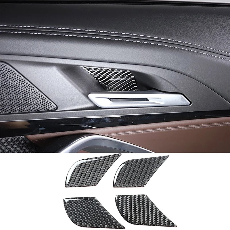 Filles de porte intérieur de voiture en fibre de carbone souple, accessoires  décoratifs pour BMW bronchU11, 2023-2024 - AliExpress