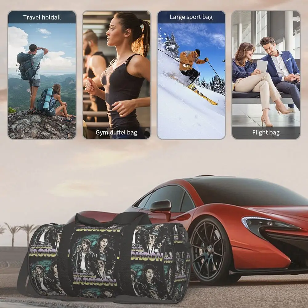 Michael Jackson Large Duffle Gym Bag Waterproof Duffle Travel Bags Handbags Fitness bag