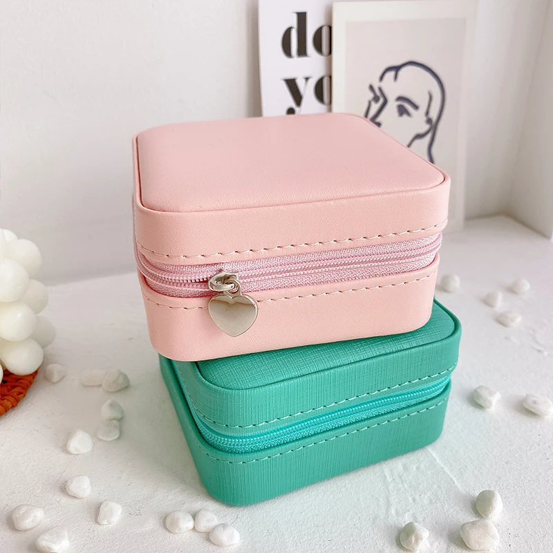 Portable Jewelry Box, European High-End Luxury, after 90 Palace Style, Small Exquisite Net Red, Ring, Earring Storage