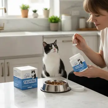 Aminoacidi essenziali per gatti, integratore di taurina in polvere, supporta il benessere immunitario e la funzione cardiaca, cura della salute felina, 200g