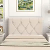 Twin XL Size Bed, Wall Mounted Twin Headboard Only, Modern Button Tufted for Dorm Bedroom, Attachment Device, Headboards 3