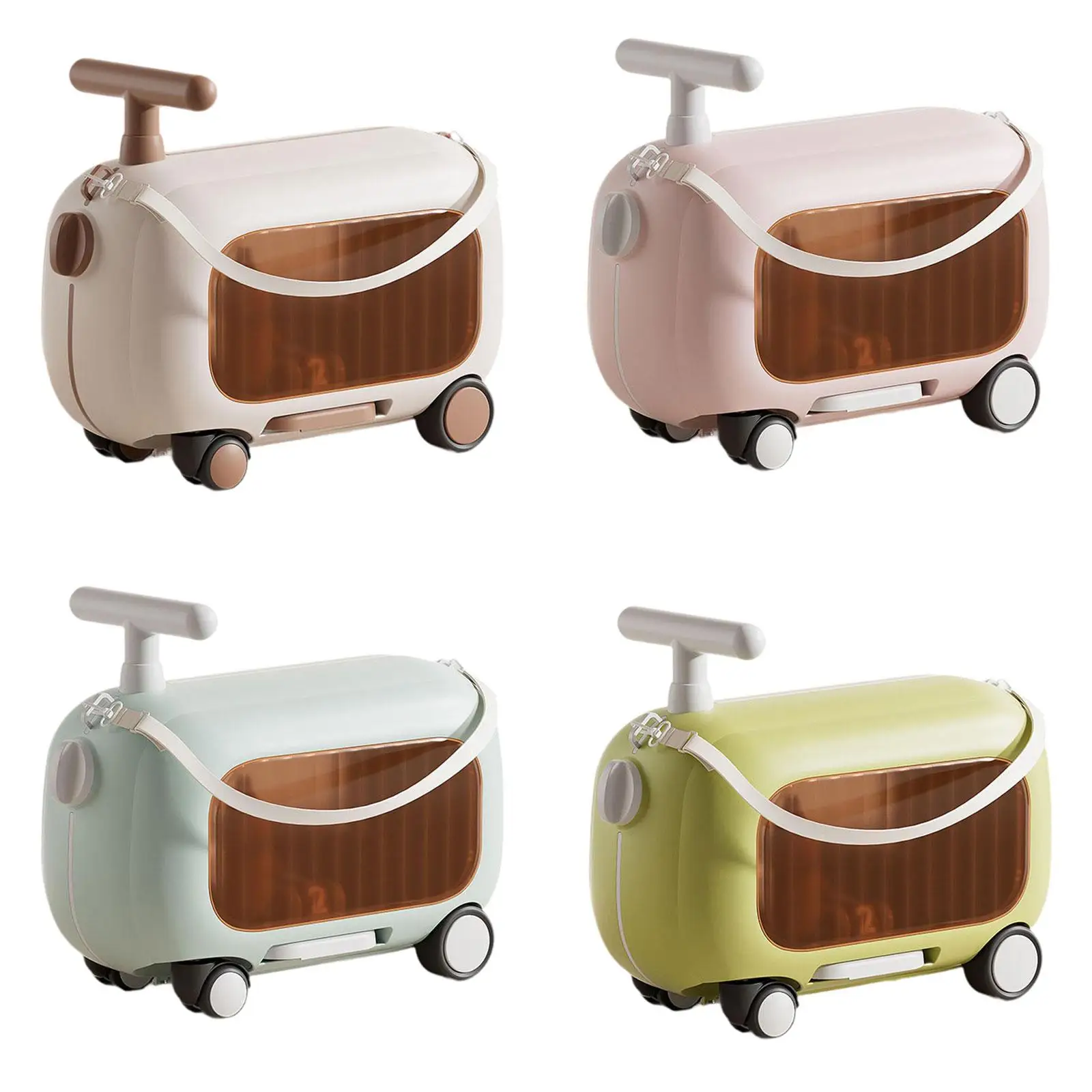 Ride on Suitcase, Luggage Case with Wheels Rideable Carry on Storage Carry on Luggage Children's Suitcase, for Aged 2-6 Years