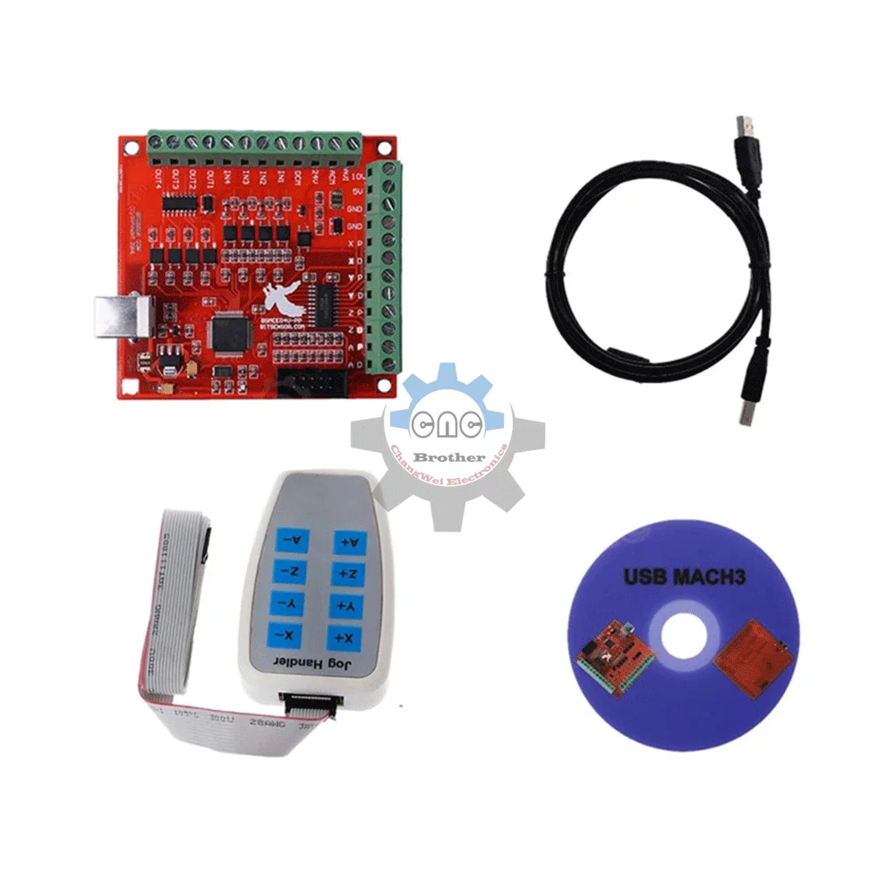 Mach3 Red Breakout Board CNC USB 100Khz 4 Axis Interface Driver.