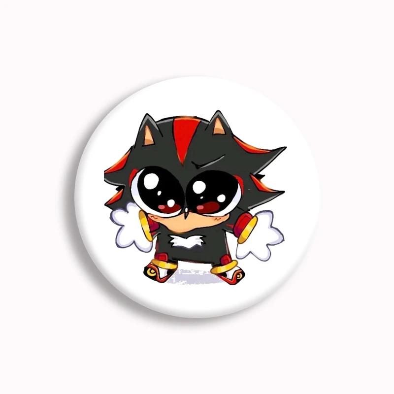Broche de dibujos animados de Sonic, broche suave de anime, broche clásico creativo de Sonic, insignia, bolso, accesorios, decoración, regalos para estudiantes