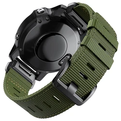 Nylon Quick Fit Sport Watch Band - 22mm/26mm Adjustable Strap - 1pcs QuickFit 22mm (Army green)