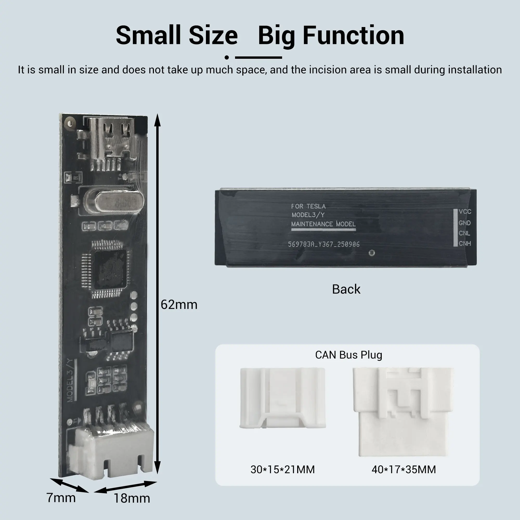 For Maintenance Activator 2019+ Model 3/Y V12, USB & CAN Plug-and-Play, Support